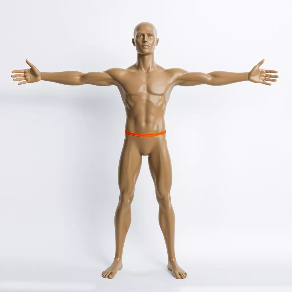 Tan Plastic Mannequin model pack Low-poly 3D model_2