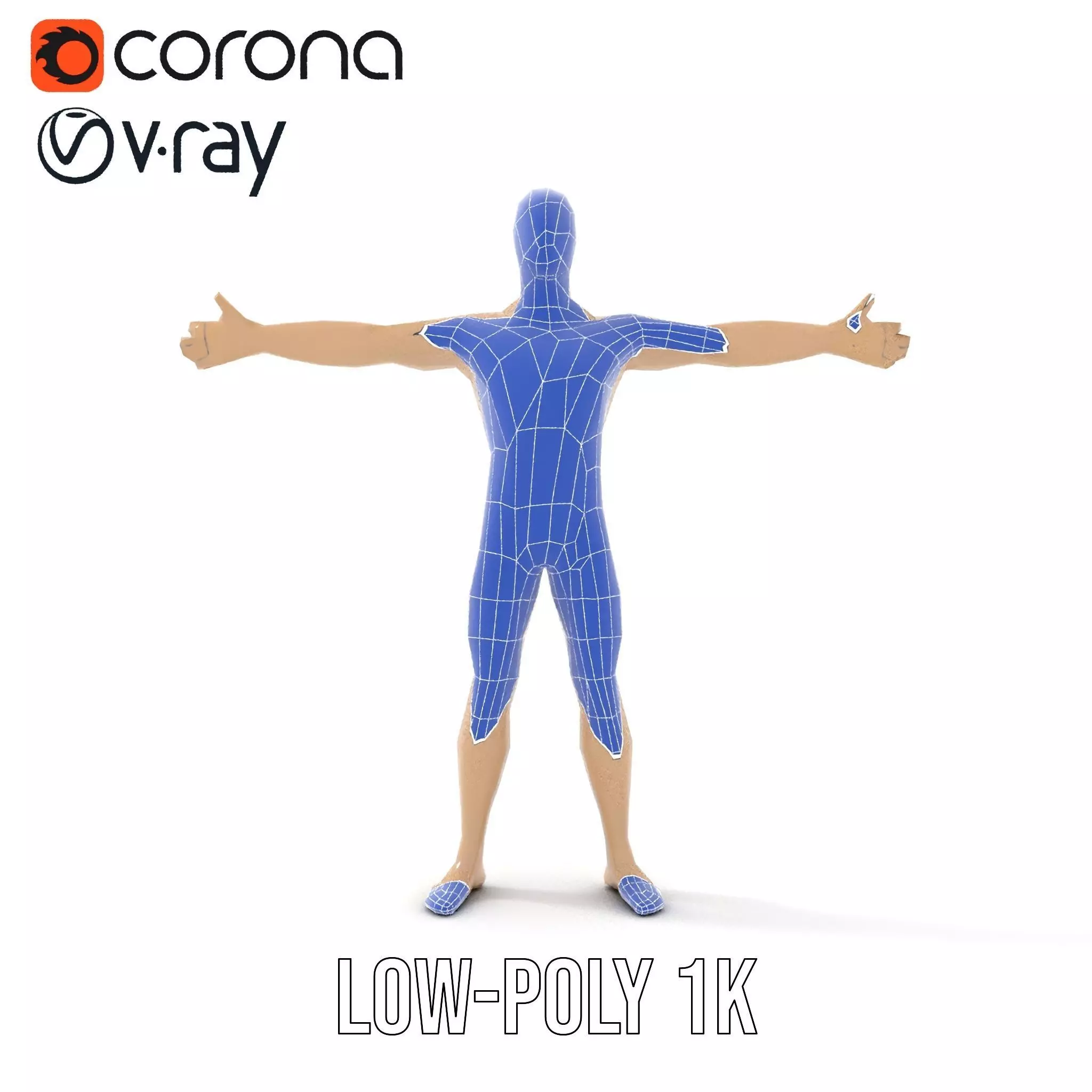 Tan Plastic Mannequin model pack Low-poly 3D model_22