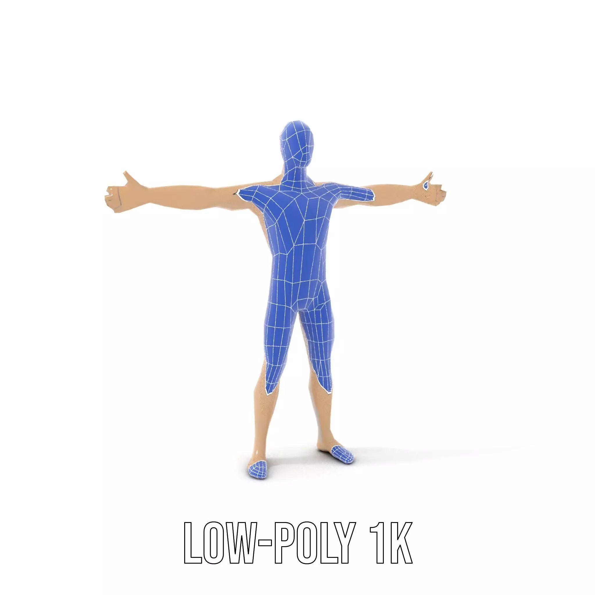 Tan Plastic Mannequin model pack Low-poly 3D model_25