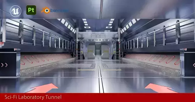 Sci-Fi Laboratory Tunnel