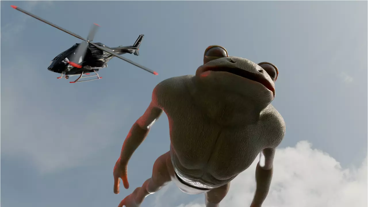 Photorealistic Frogman Creature - Production-Ready 3D Model Low-poly 3D model_7