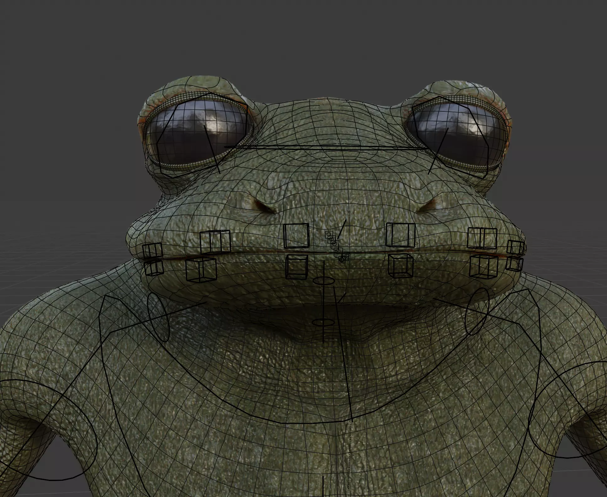 Photorealistic Frogman Creature - Production-Ready 3D Model Low-poly 3D model_10