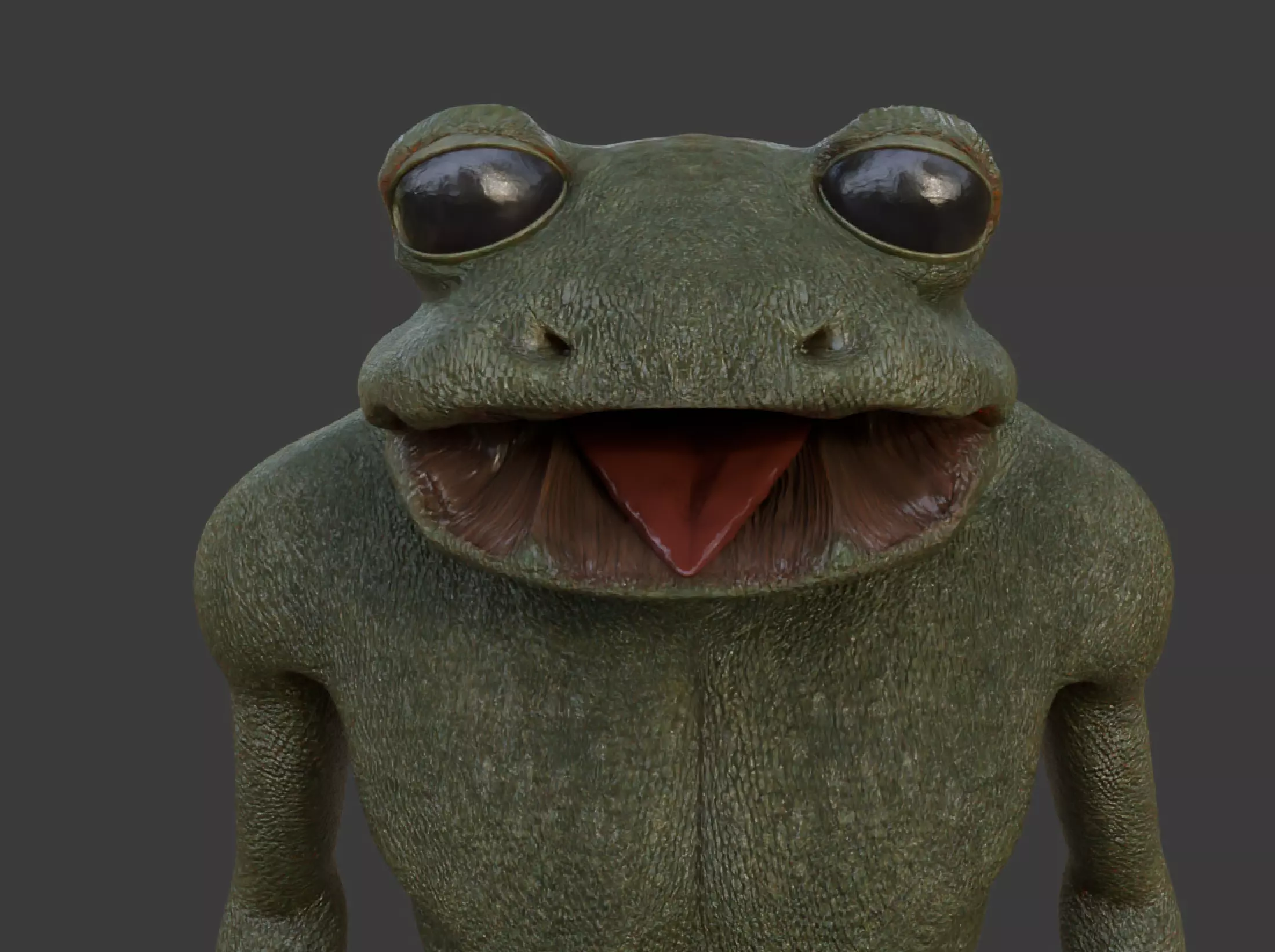 Photorealistic Frogman Creature - Production-Ready 3D Model Low-poly 3D model_13