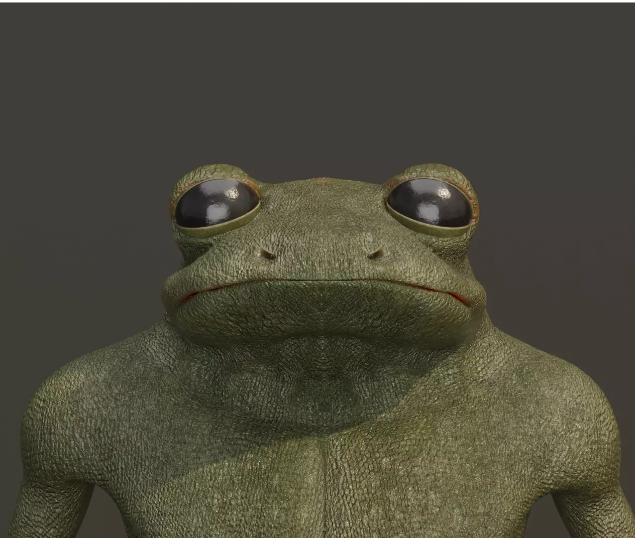 Photorealistic Frogman Creature - Production-Ready 3D Model Low-poly 3D model_0