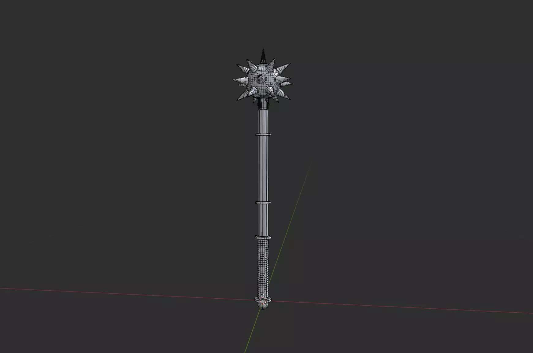 Morning Star Low-poly 3D model_19