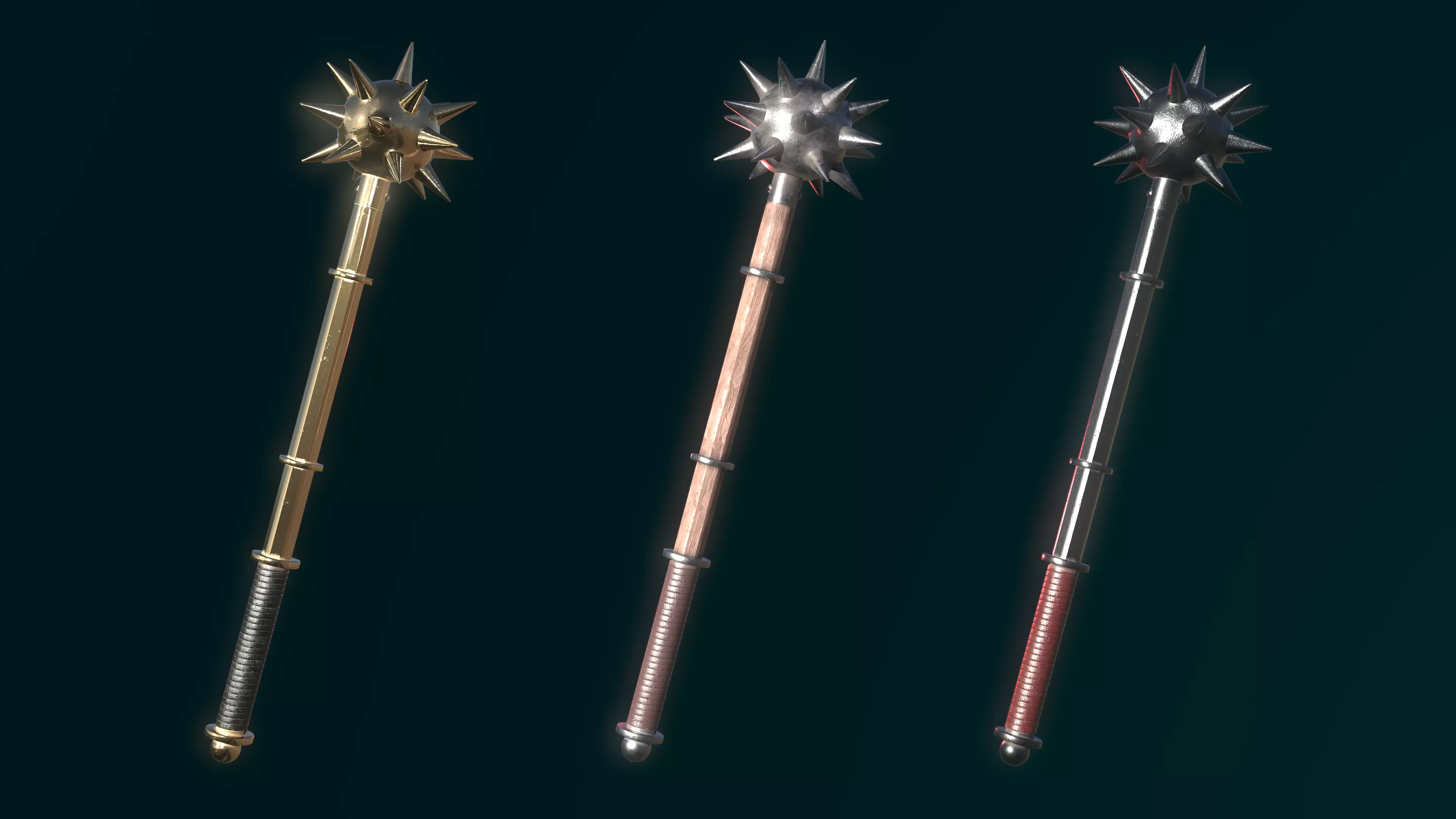 Morning Star Low-poly 3D model_0