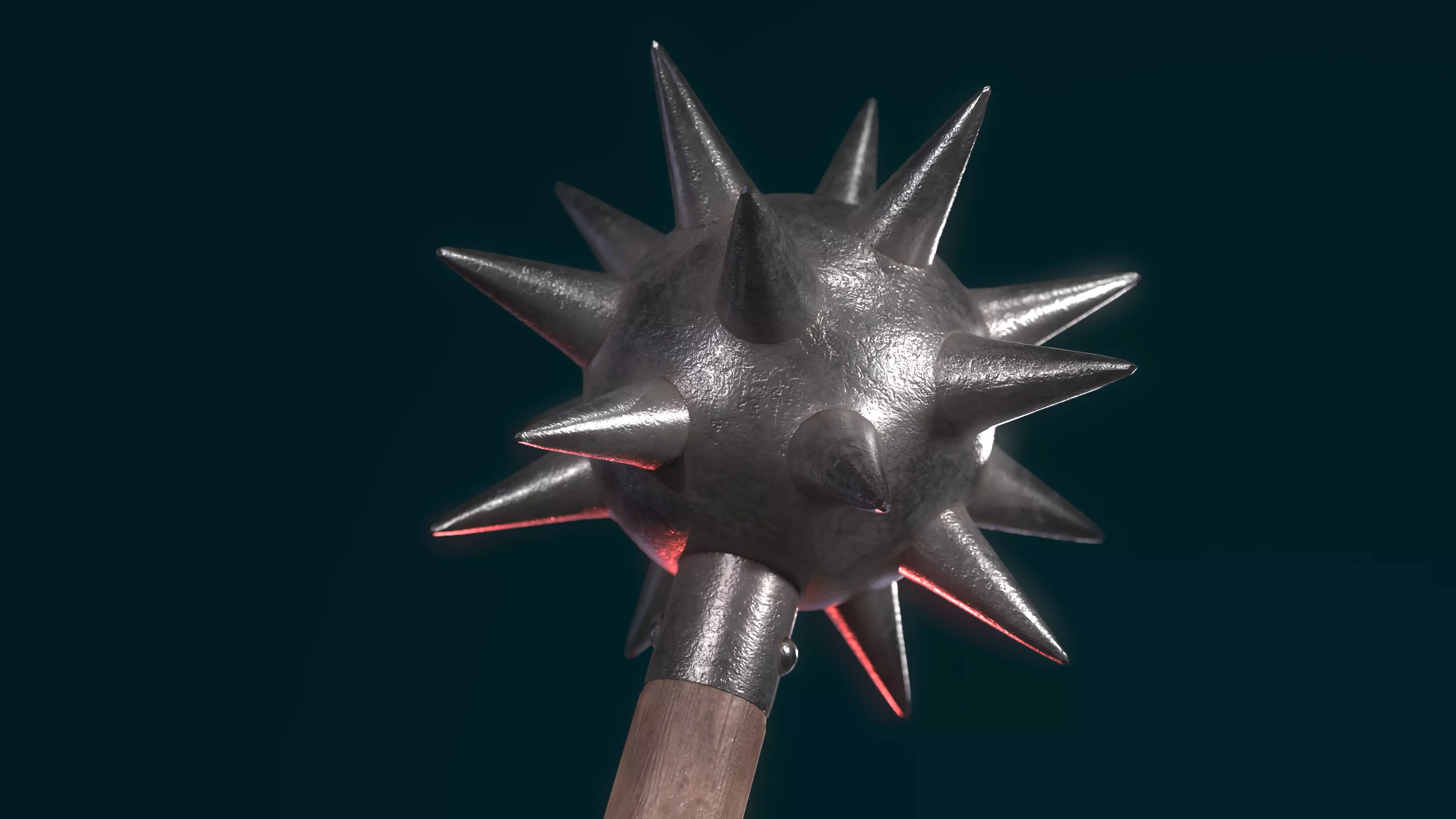 Morning Star Low-poly 3D model_9