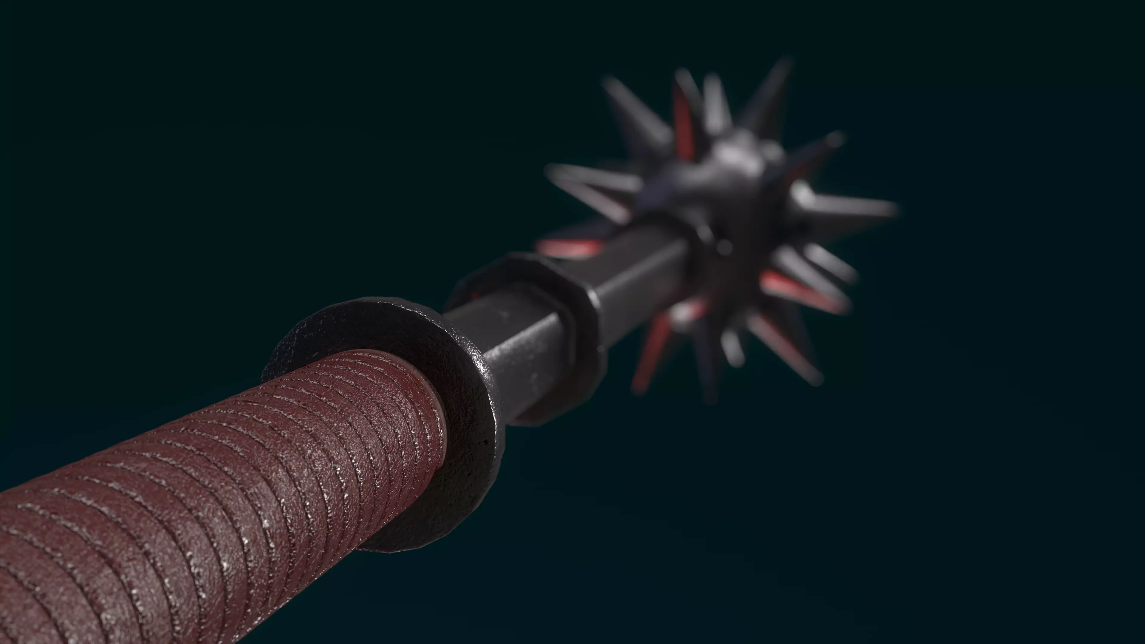 Morning Star Low-poly 3D model_11