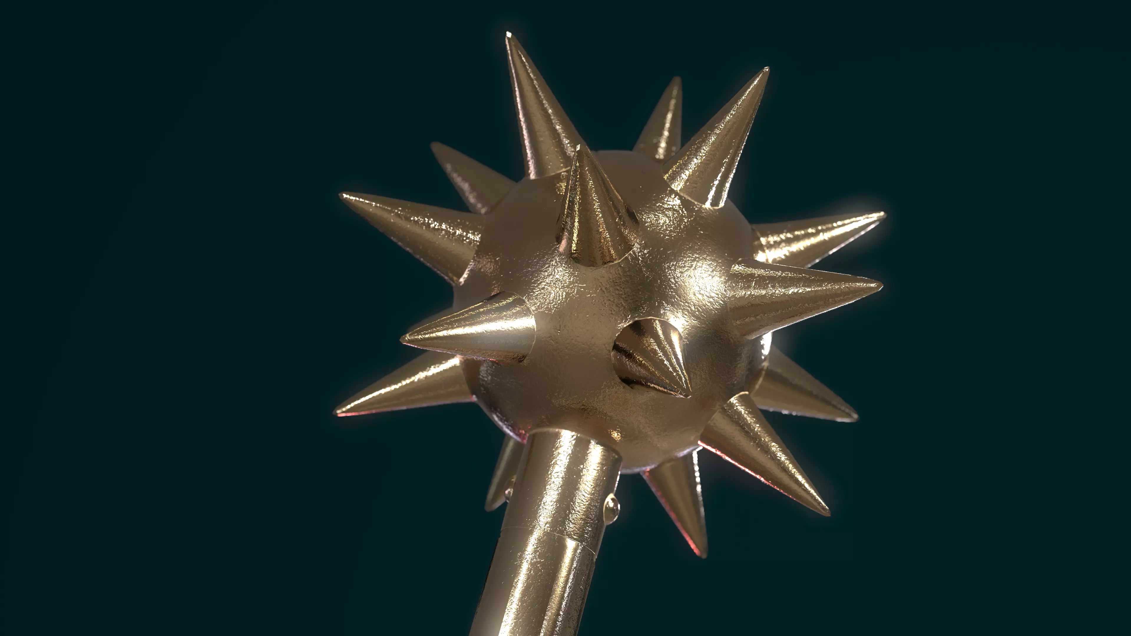 Morning Star Low-poly 3D model_8