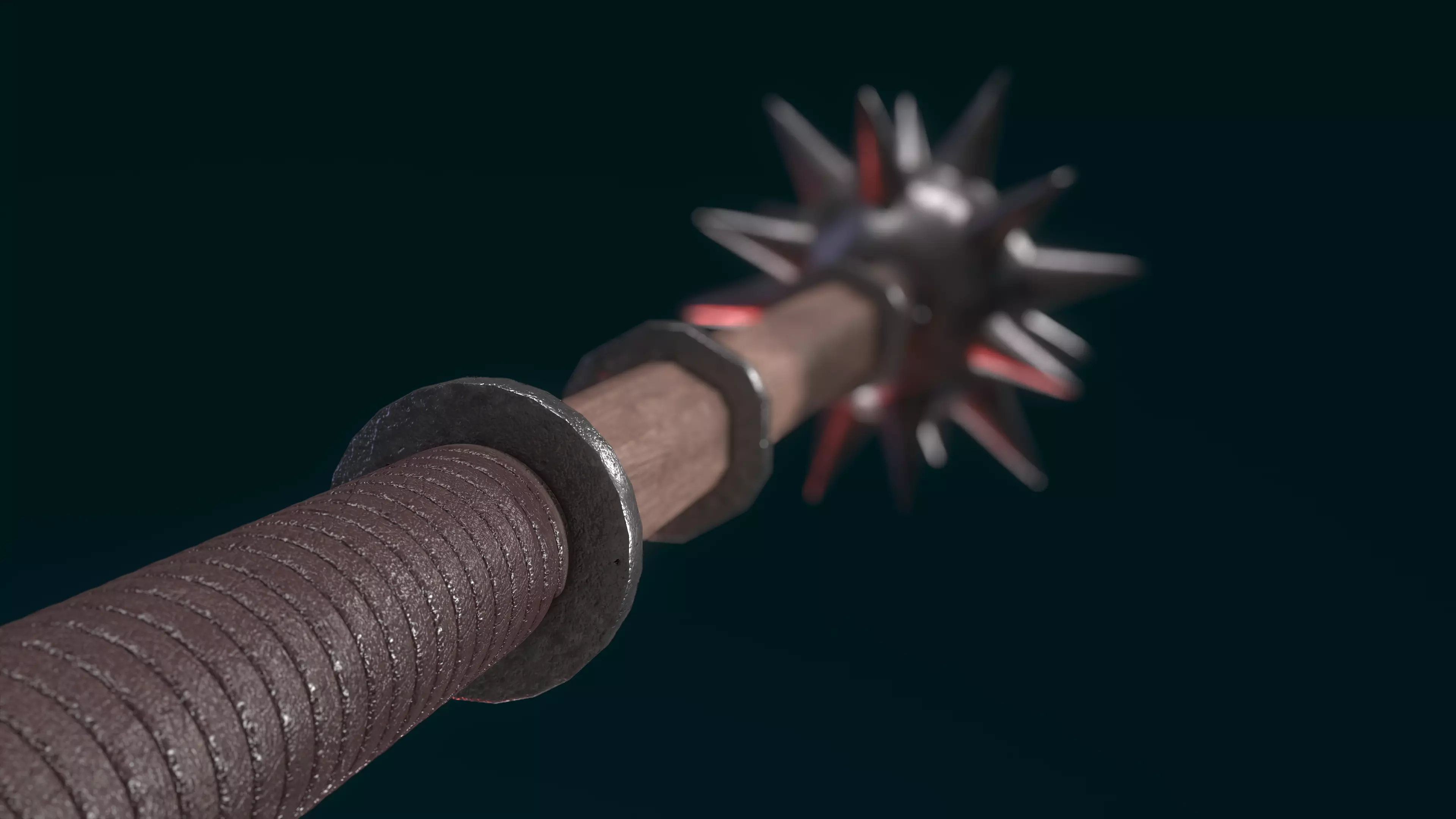 Morning Star Low-poly 3D model_12