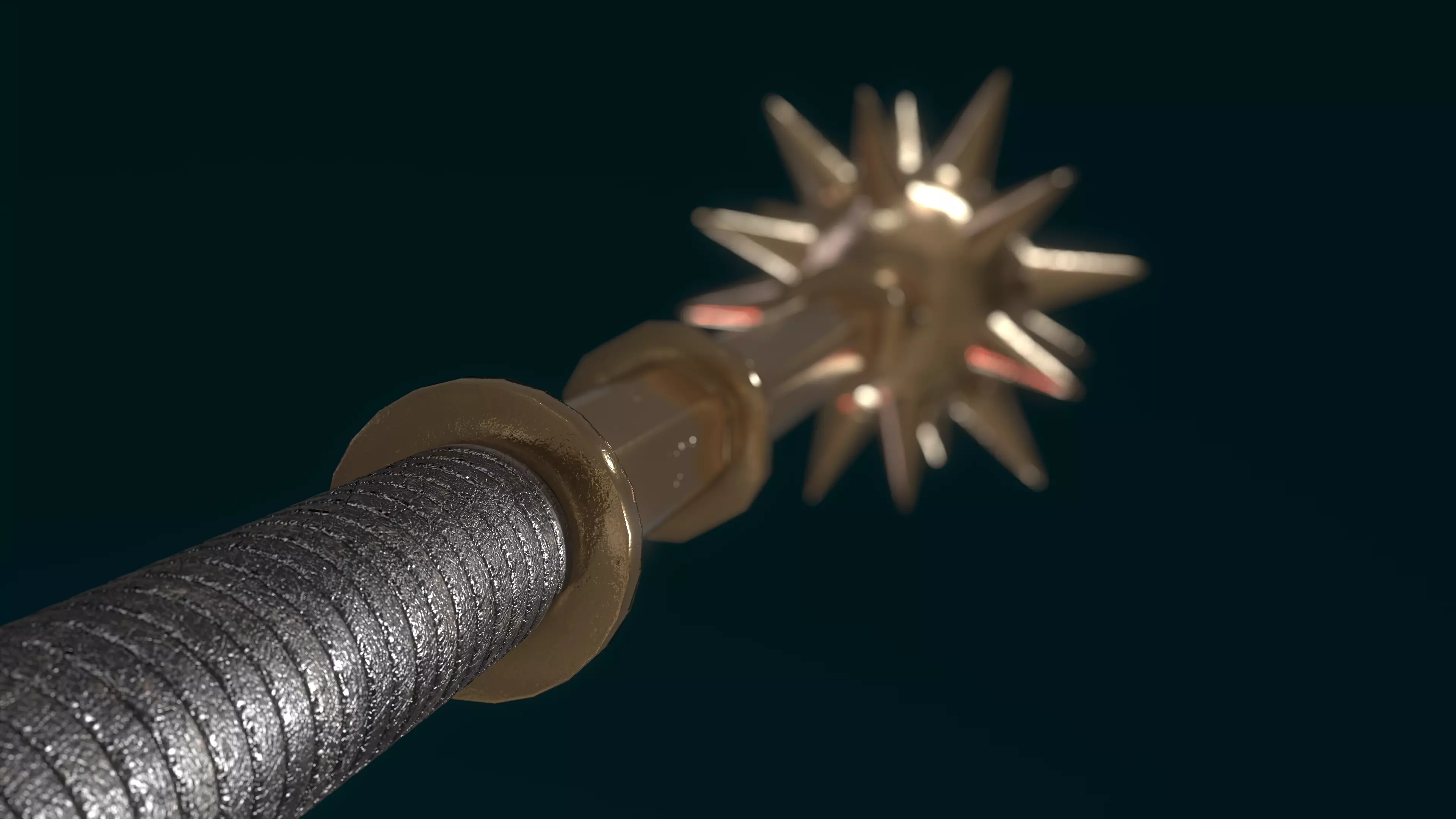 Morning Star Low-poly 3D model_13