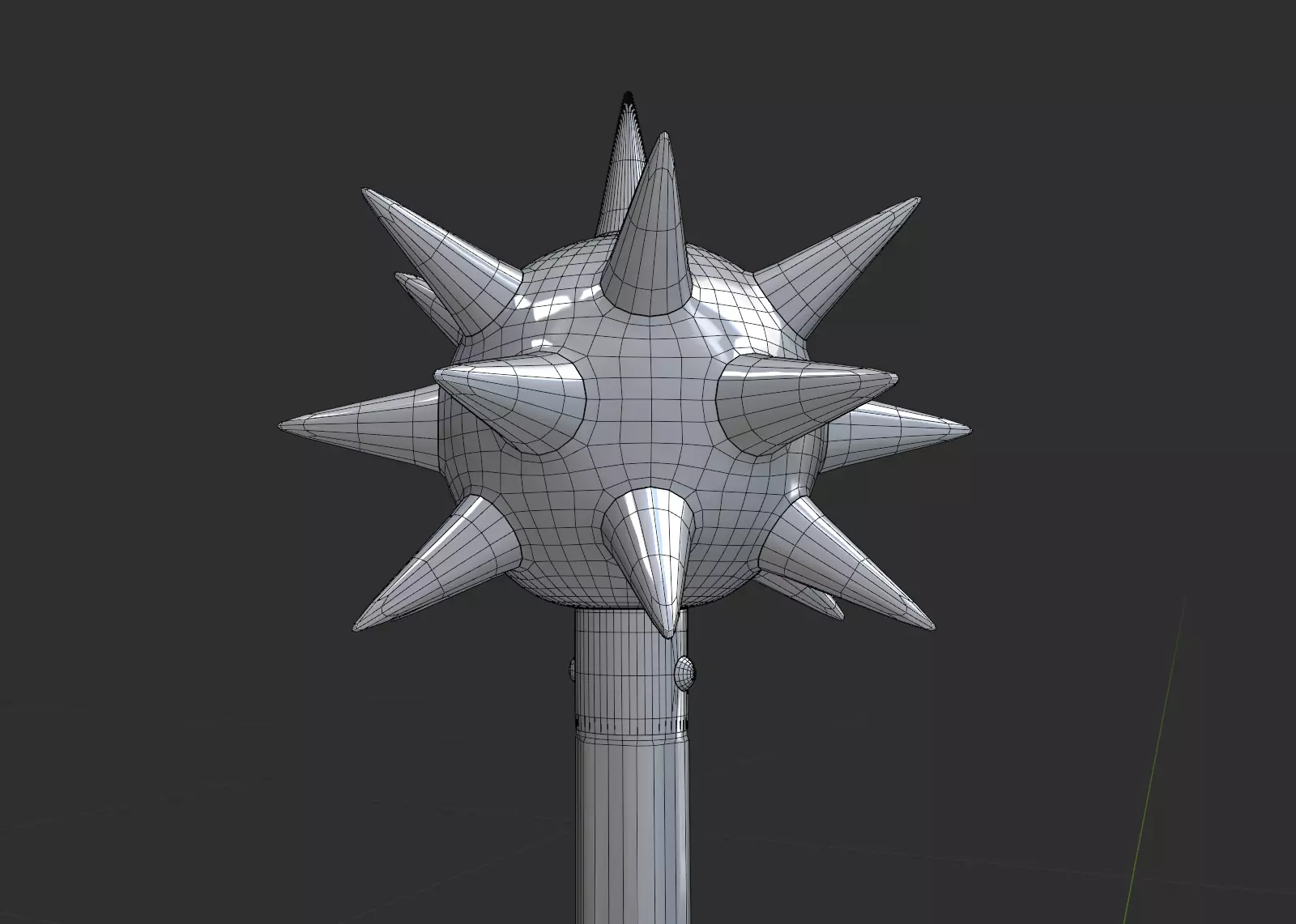 Morning Star Low-poly 3D model_20