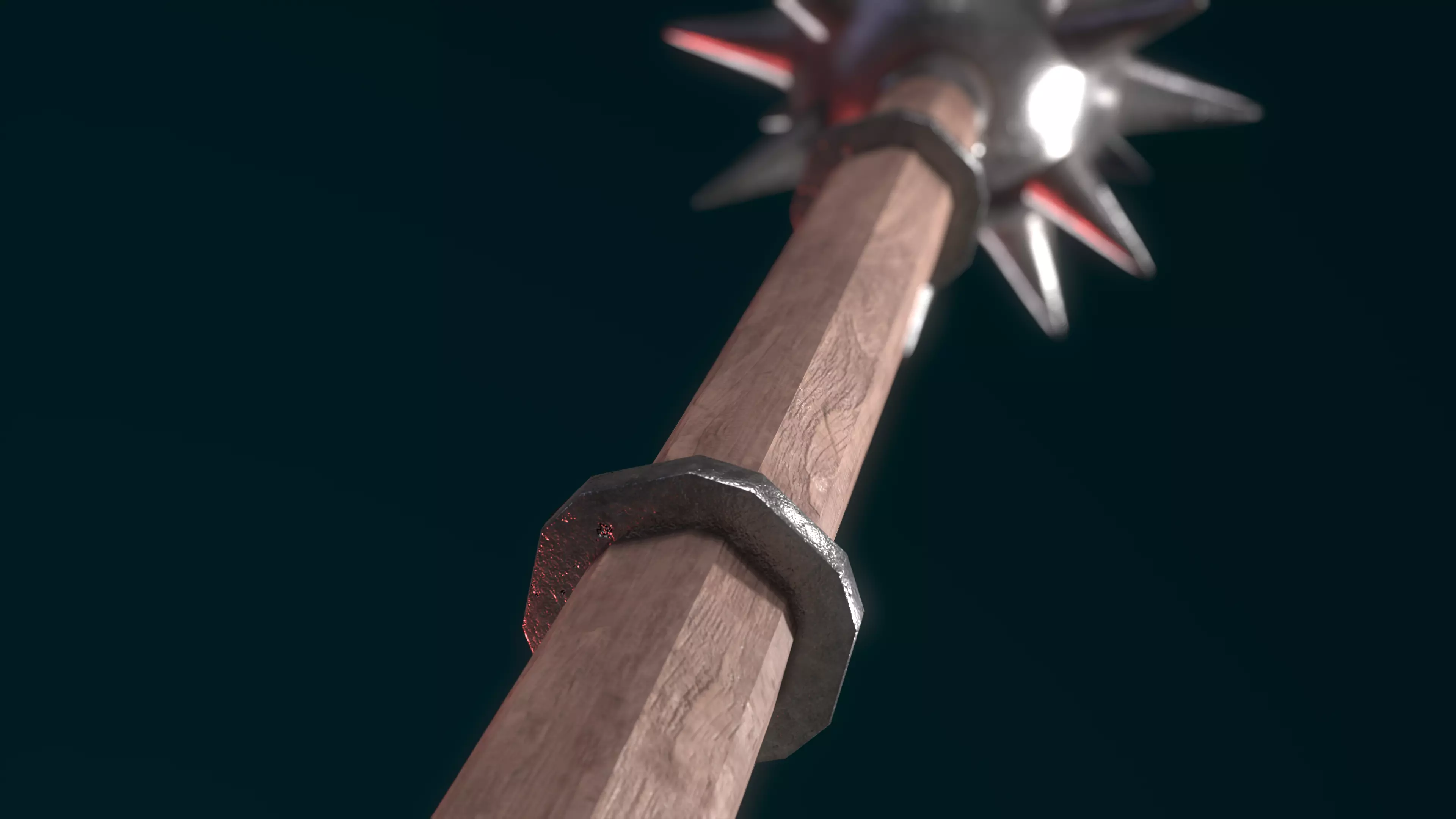 Morning Star Low-poly 3D model_15