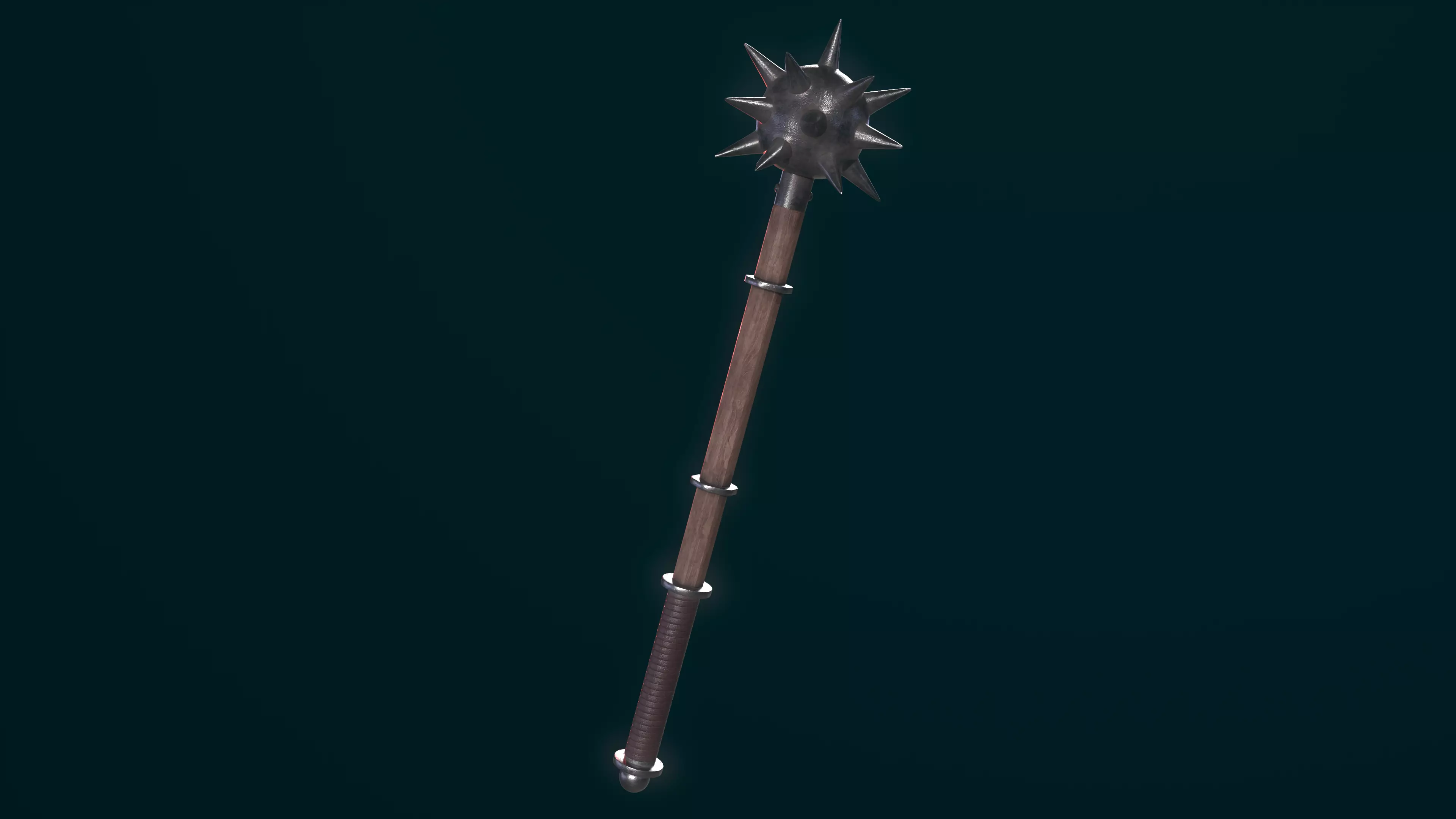 Morning Star Low-poly 3D model_5