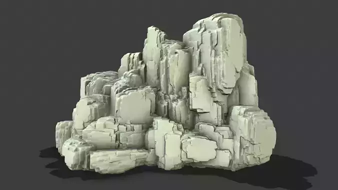 Cliff Rock 2 for 3D Printing