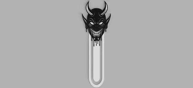 DEMON Skull Devil Bookmark