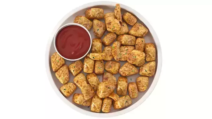 Fried Chicken Bites 3D model 6