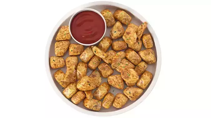 Fried Chicken Bites 3D model 5