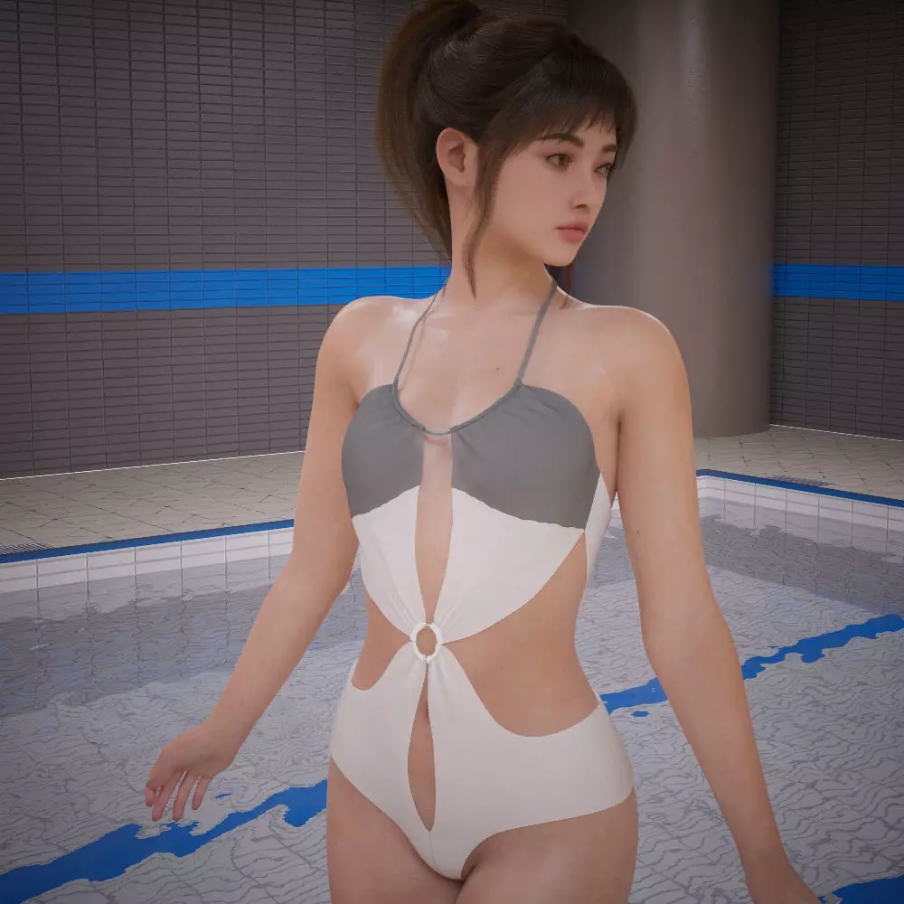 MGAB Beauty Bodysuit for Genesis 8 Female and Genesis 9 3D model