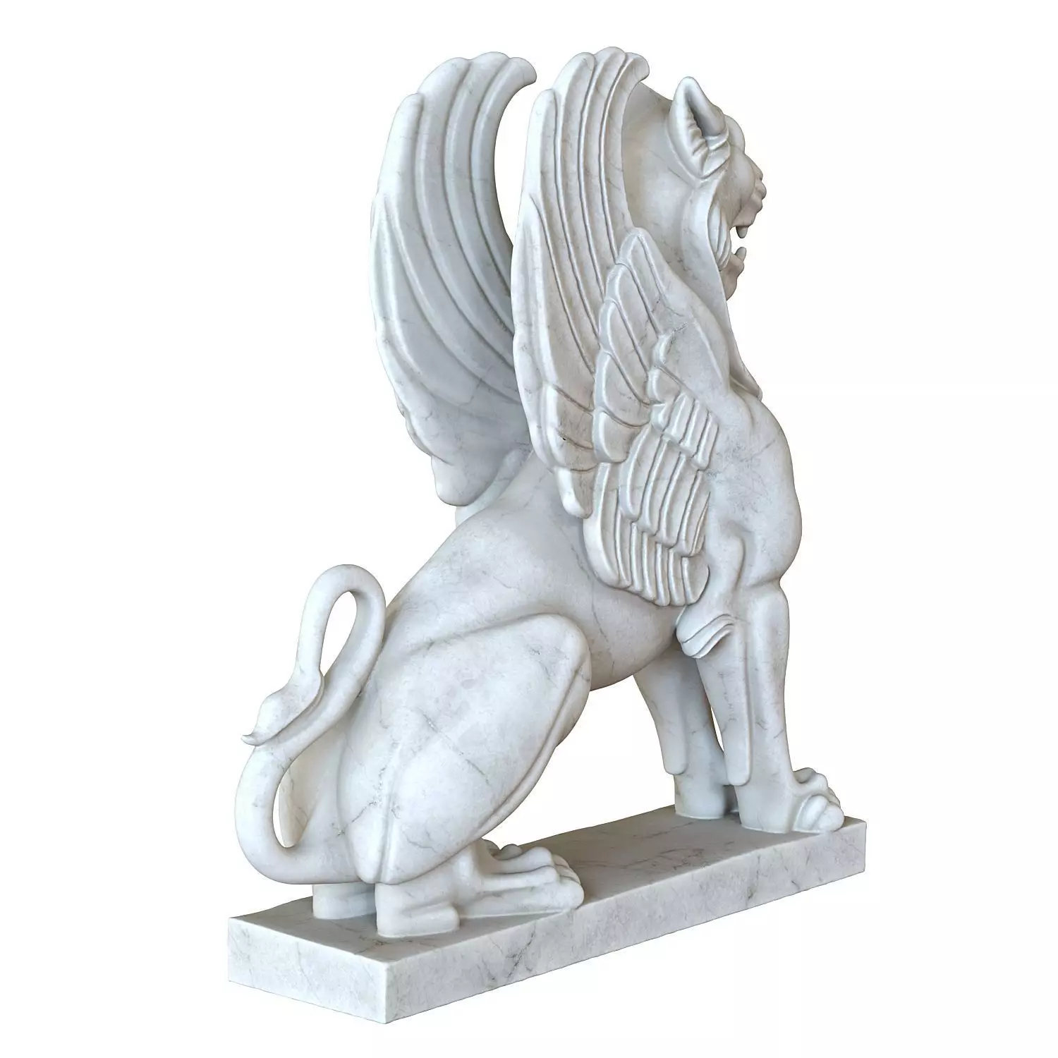Griffin sculpture 3D model_1