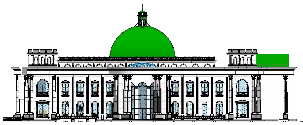 ARCHITECTURAL REVIT MODEL FOR ROYAL PALACE  3D model_1
