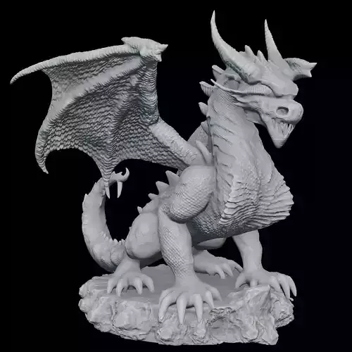 Printable Dragon Figure