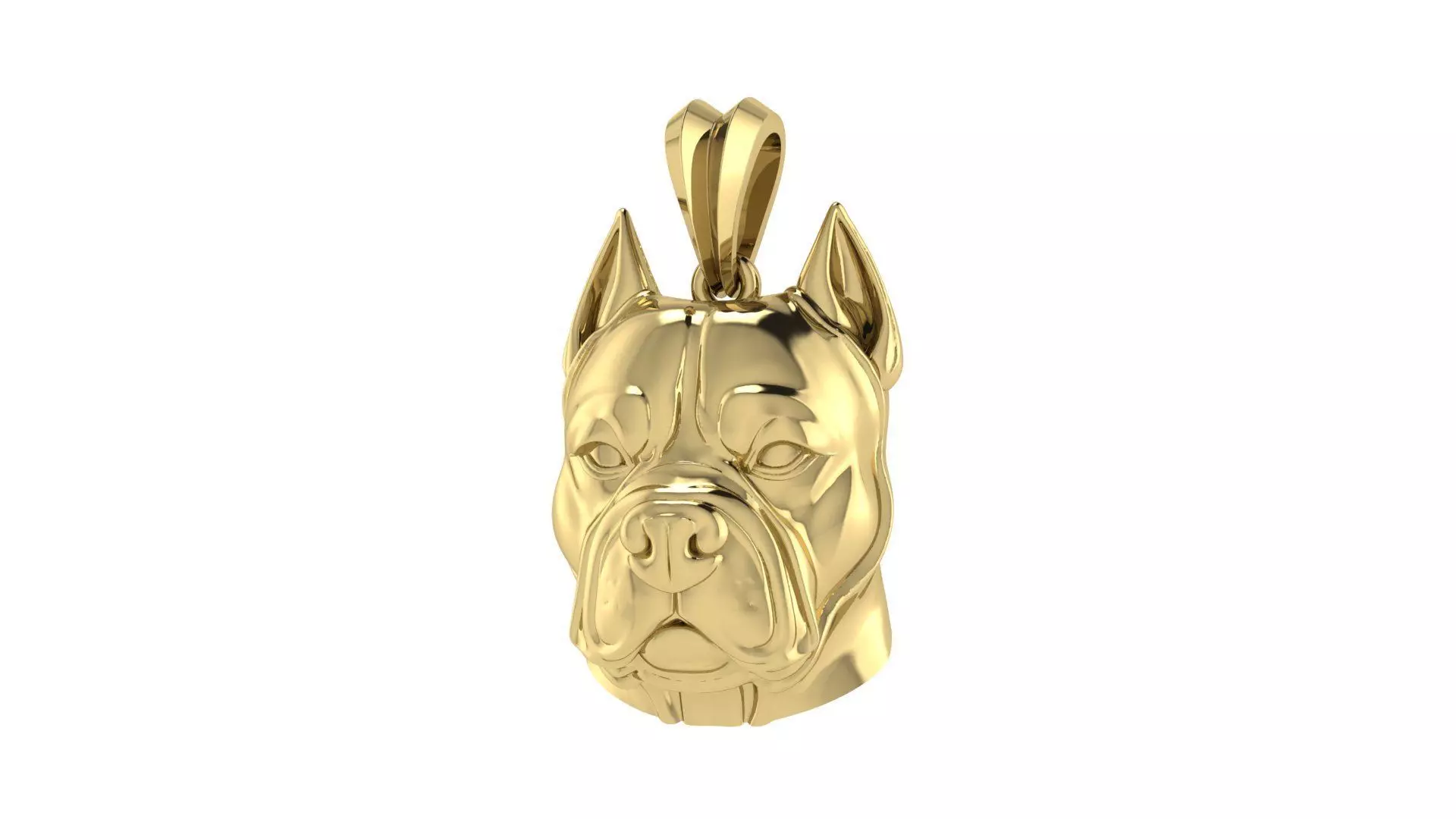Pitbull Pendant 3D print model_4
