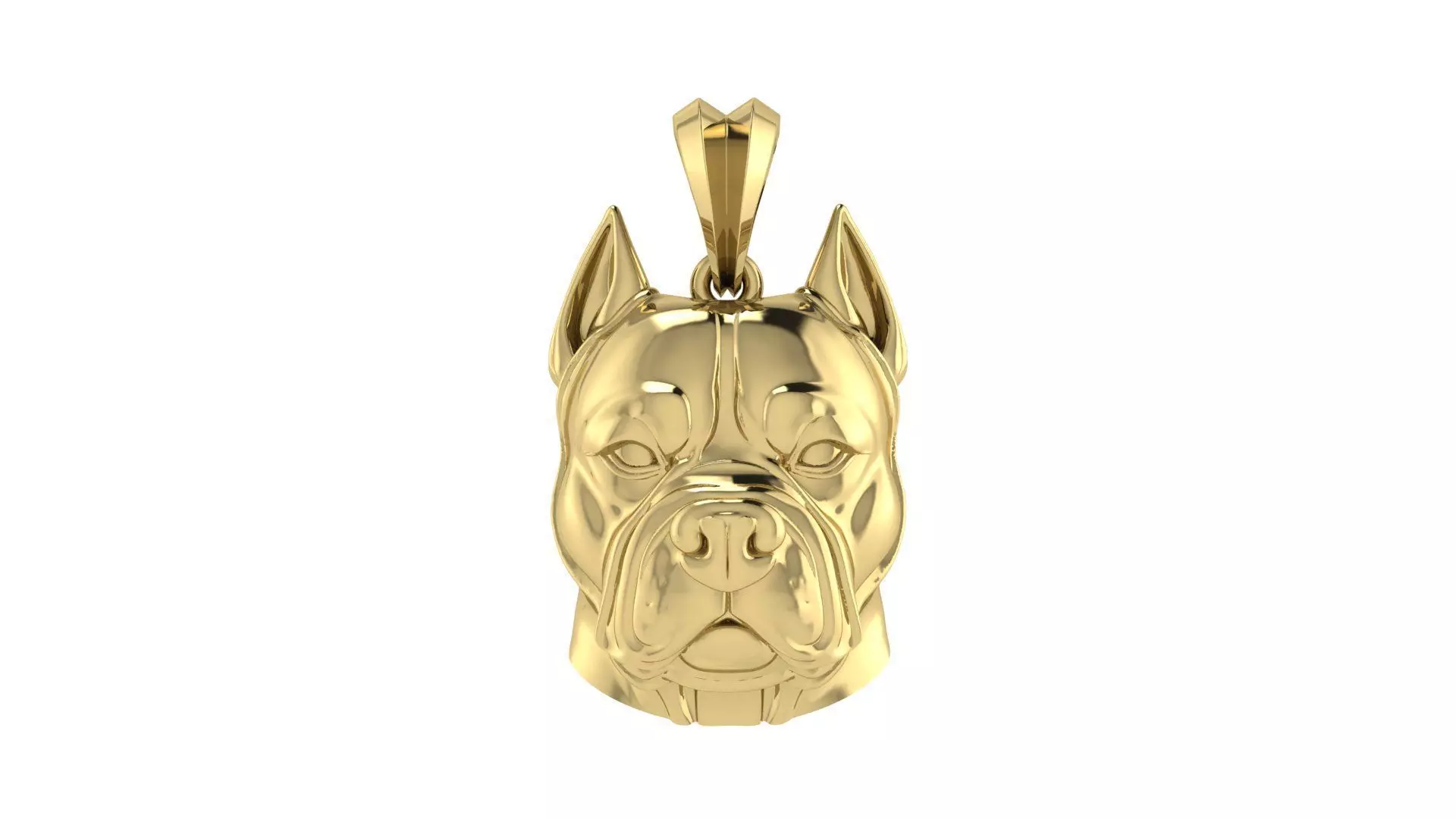 Pitbull Pendant 3D print model_0