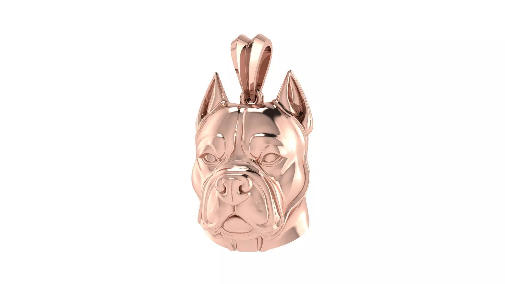 Pitbull Pendant 3D print model_6
