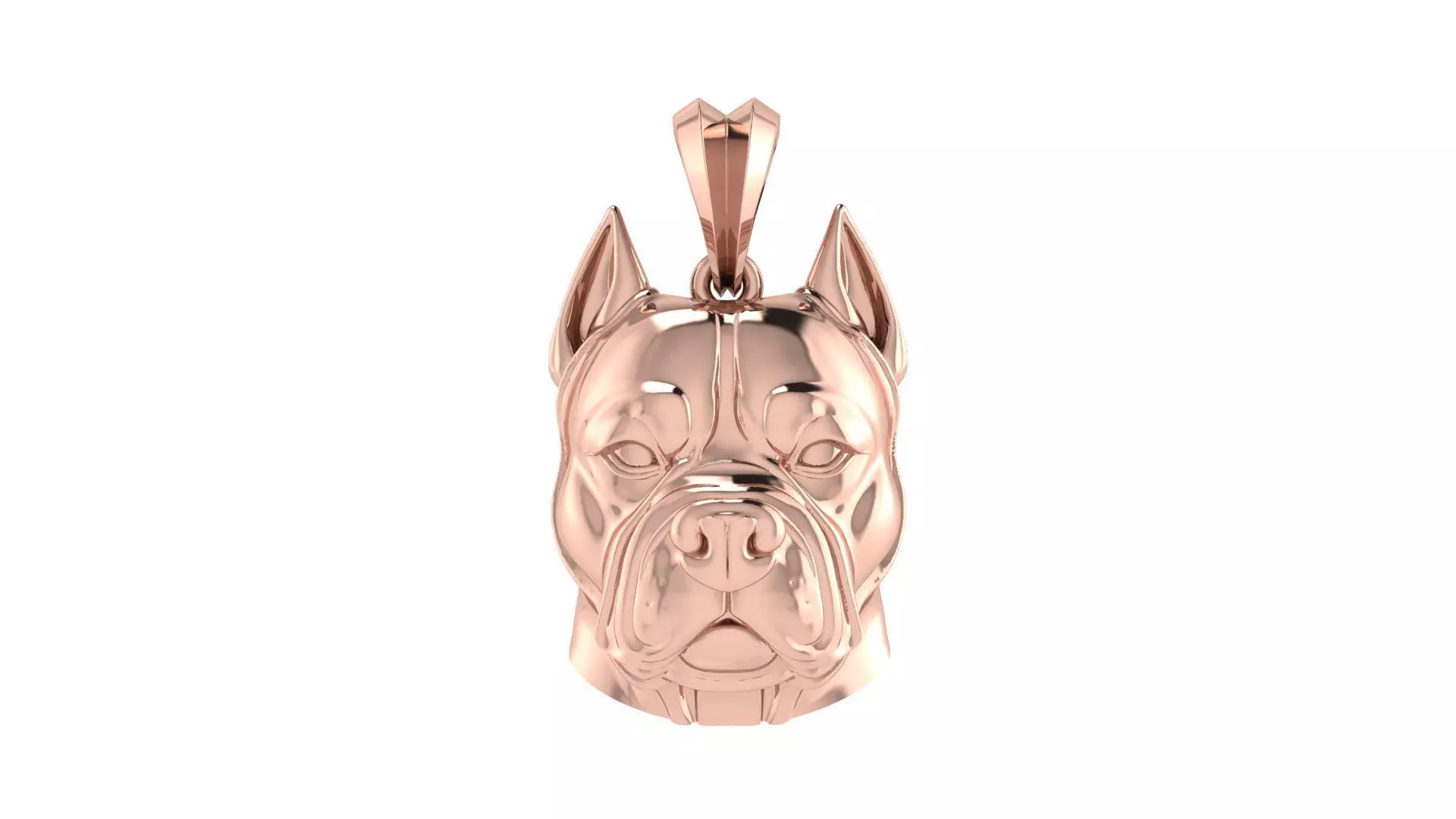 Pitbull Pendant 3D print model_2