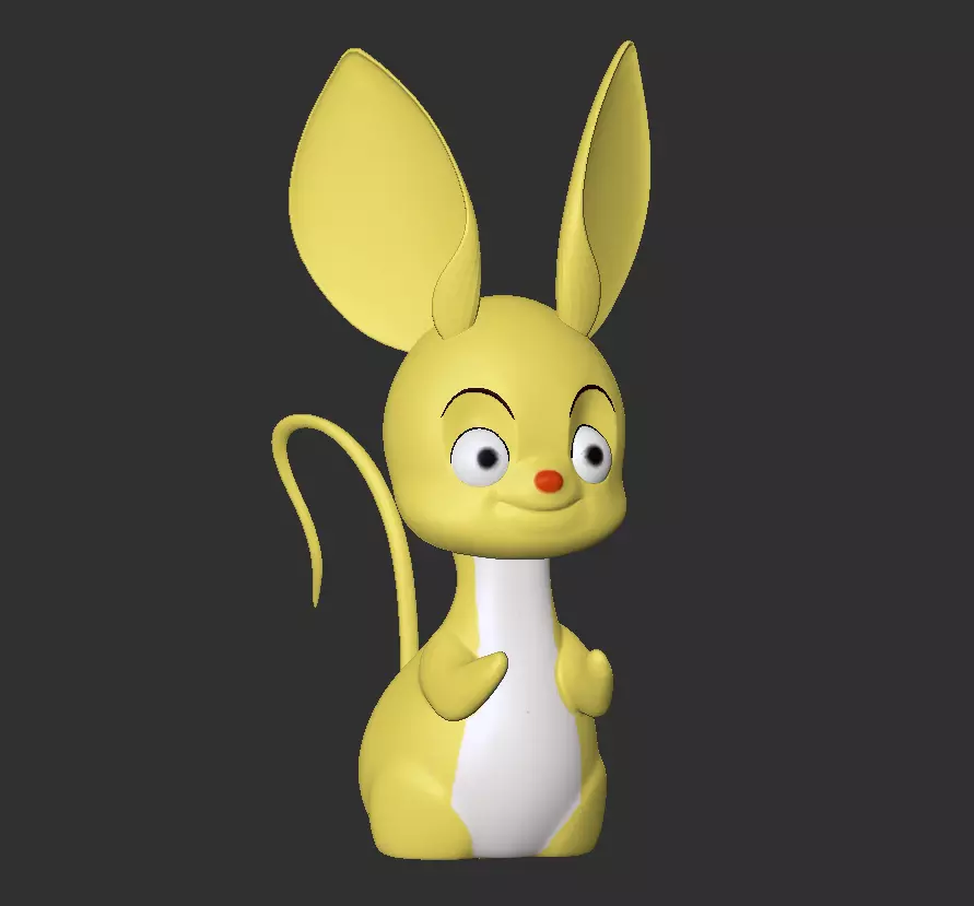 cute rat model 3D print model_2