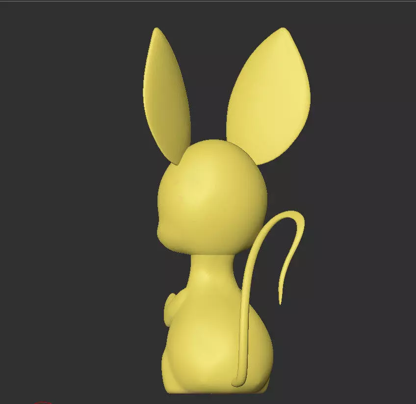 cute rat model 3D print model_6