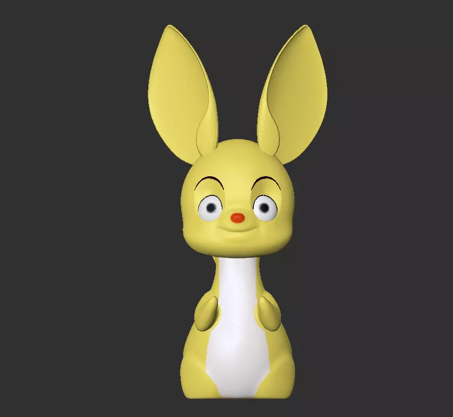 cute rat model 3D print model_0