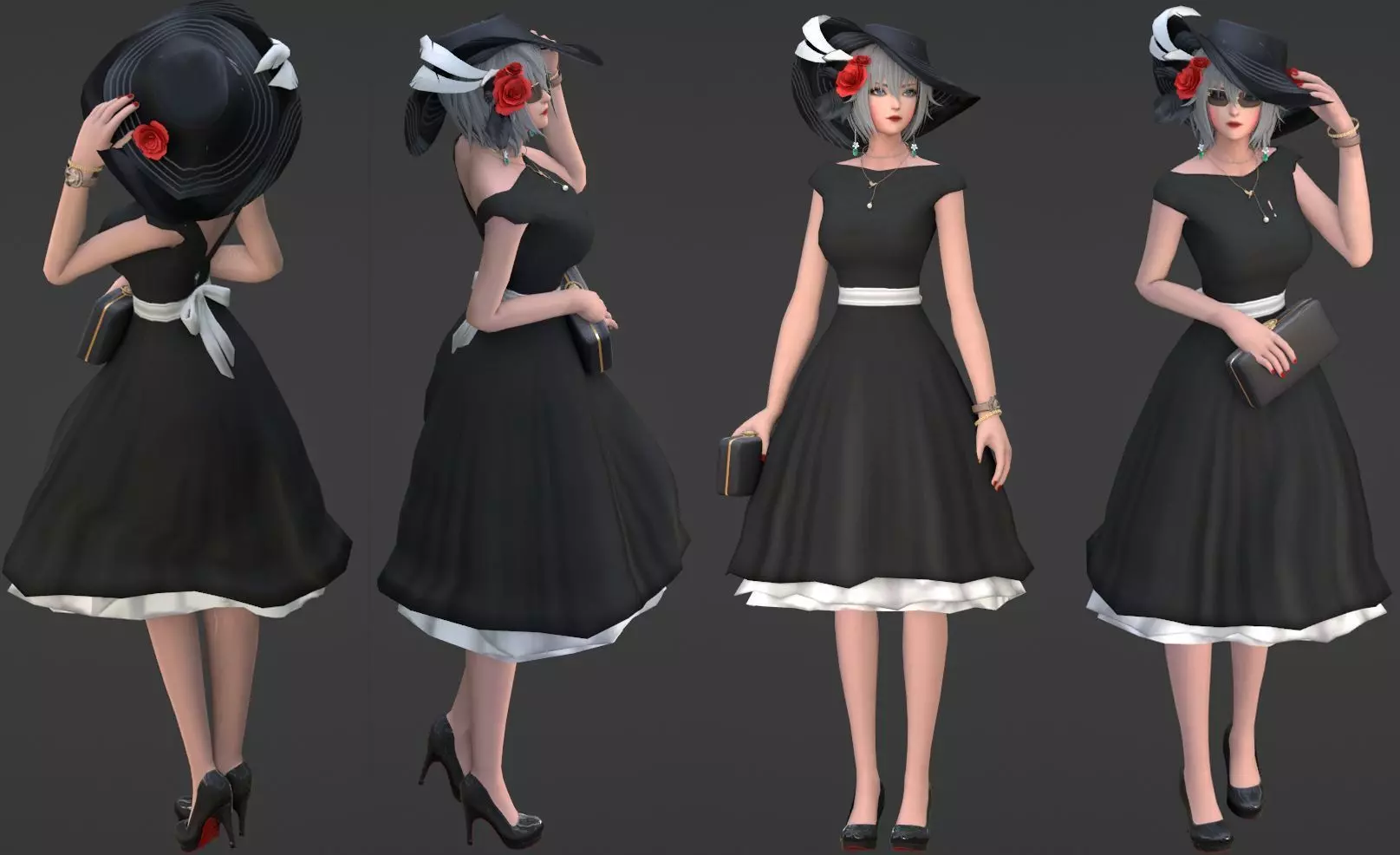 3D Female Model Free low-poly 3D model