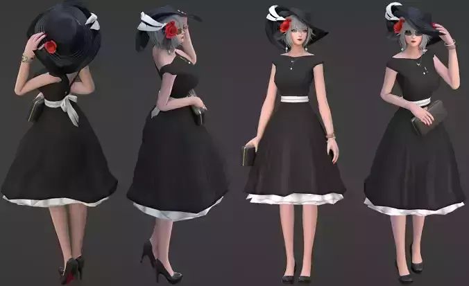 3D Female Model 
