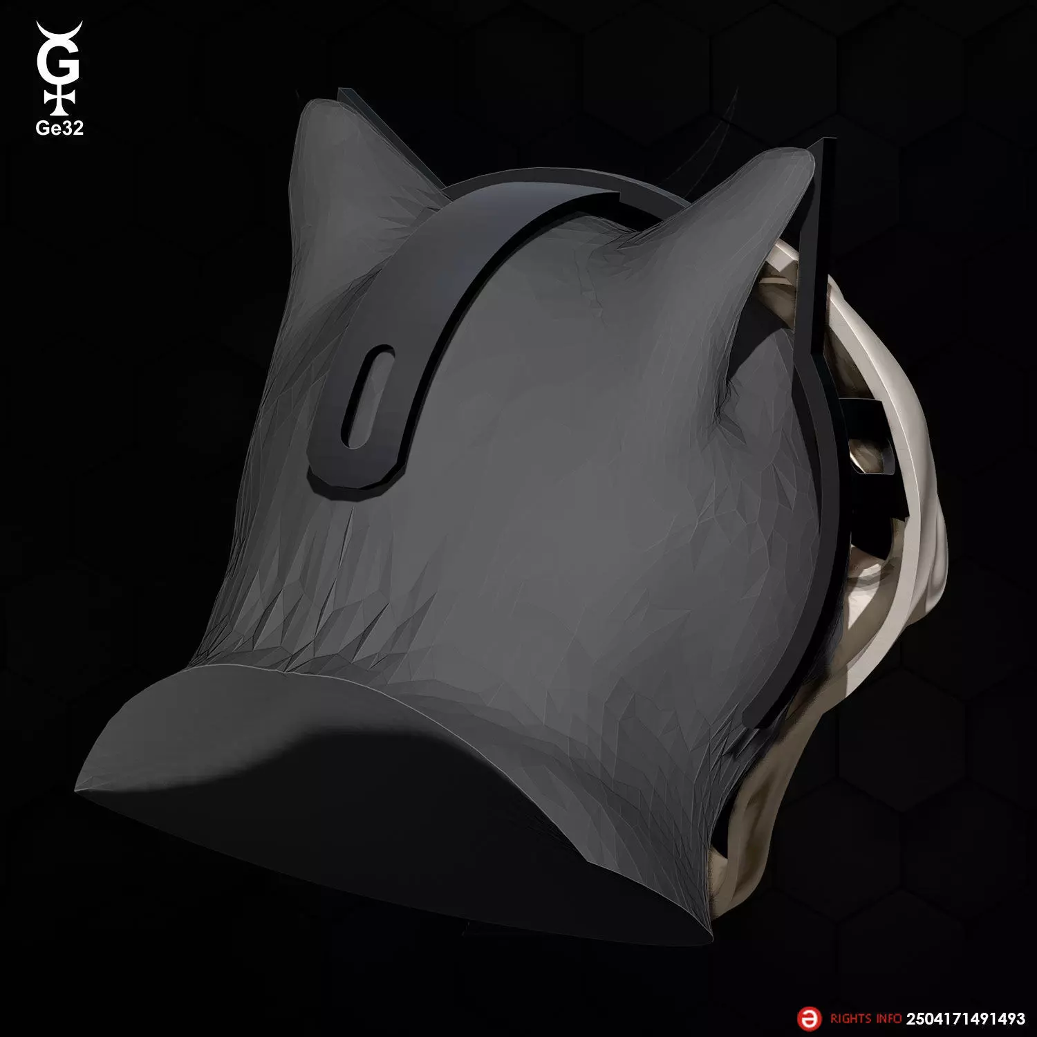 GHOSTFACE CAT - Mask 3D print model_5