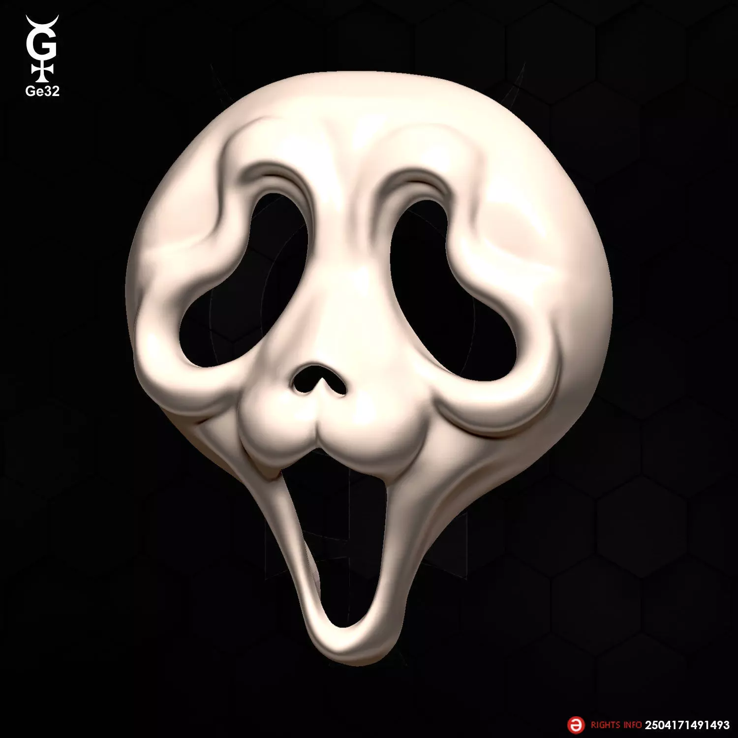 GHOSTFACE CAT - Mask 3D print model_0
