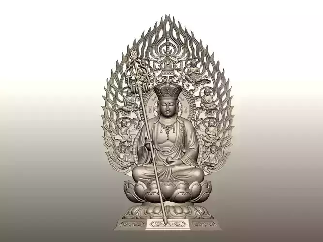 Ksitigarbha Bodhisattva 3D print model