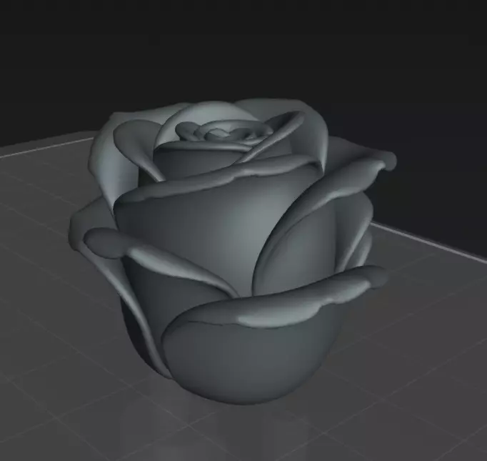 Rosa  Vela Decorativa  Rose Candle mold 3D print model_2