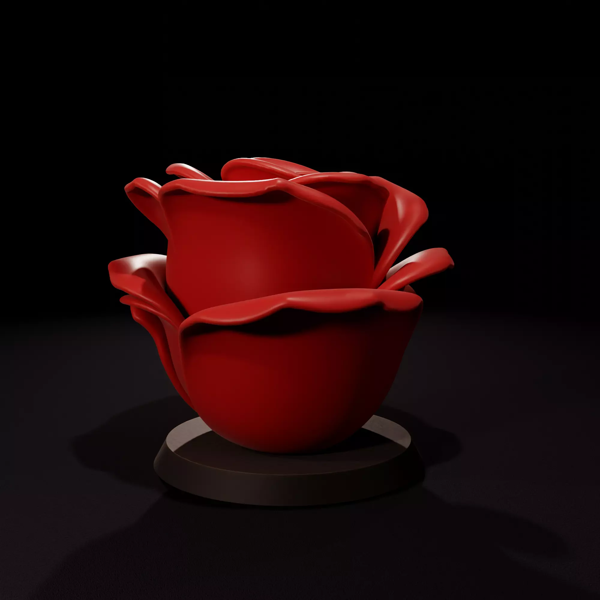 Rosa  Vela Decorativa  Rose Candle mold 3D print model_0