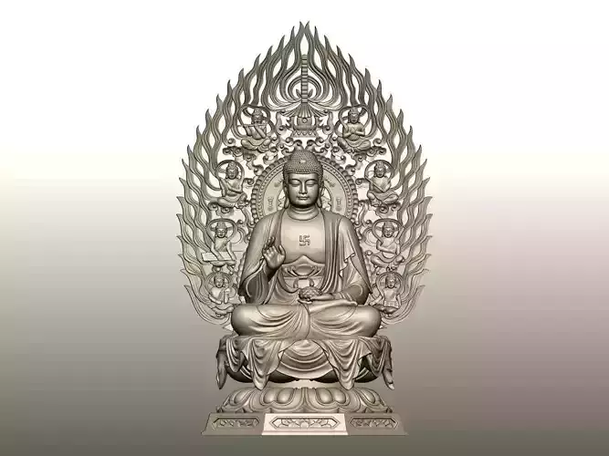 Amitabha Buddha 3D print model