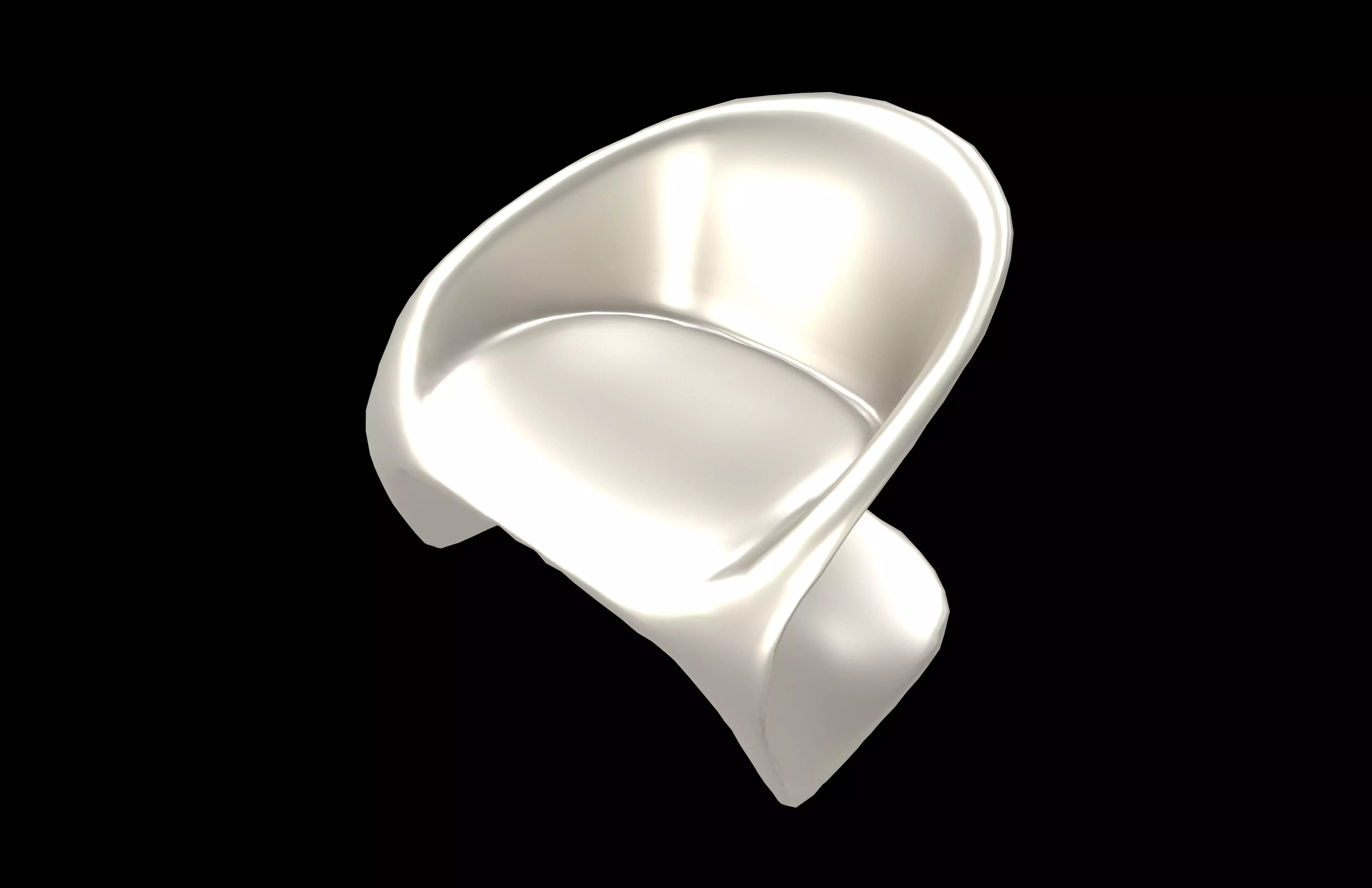 Ultramodern Chair v2 001 Low-poly 3D model_2