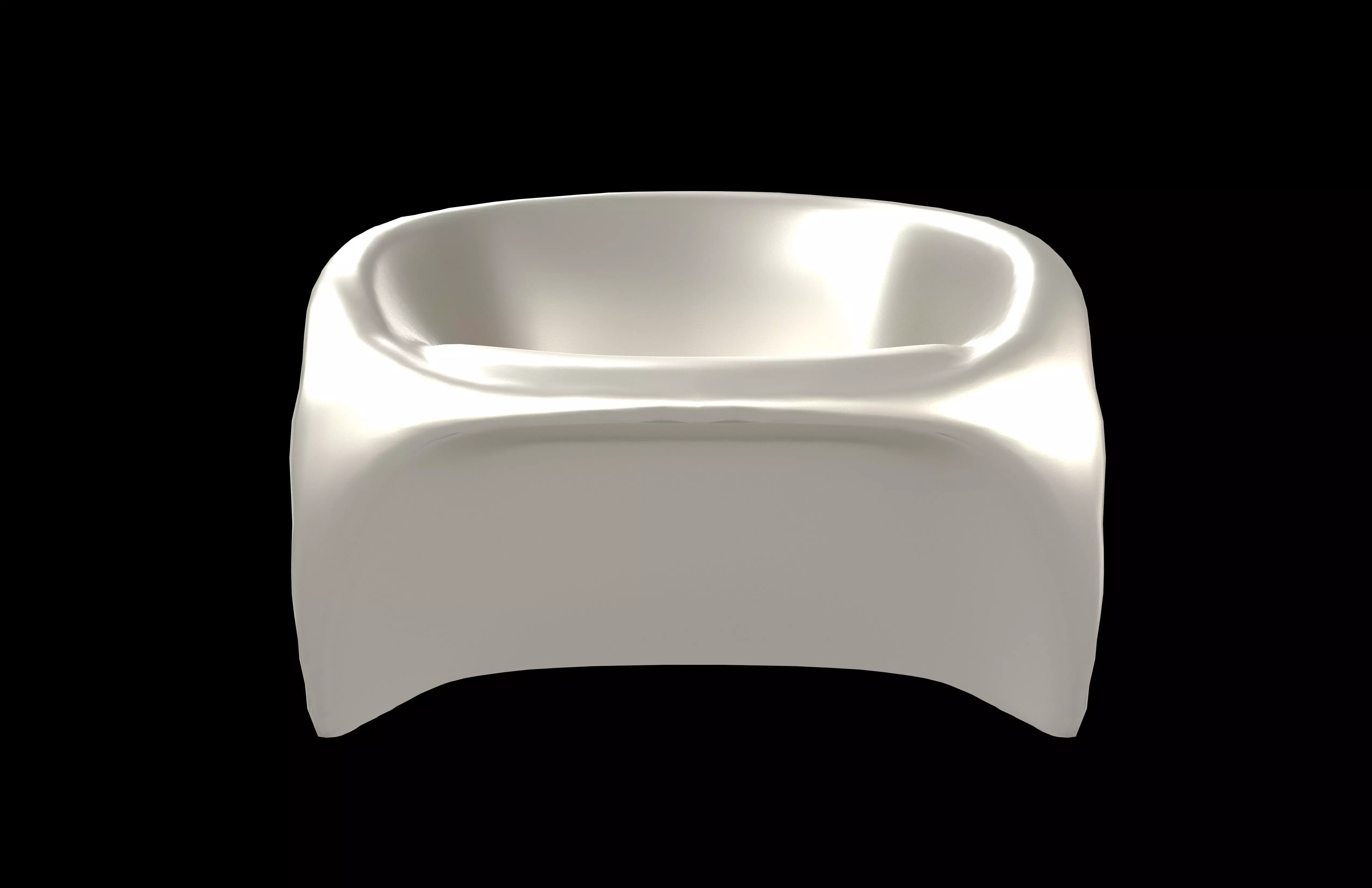 Ultramodern Chair v2 001 Low-poly 3D model_1