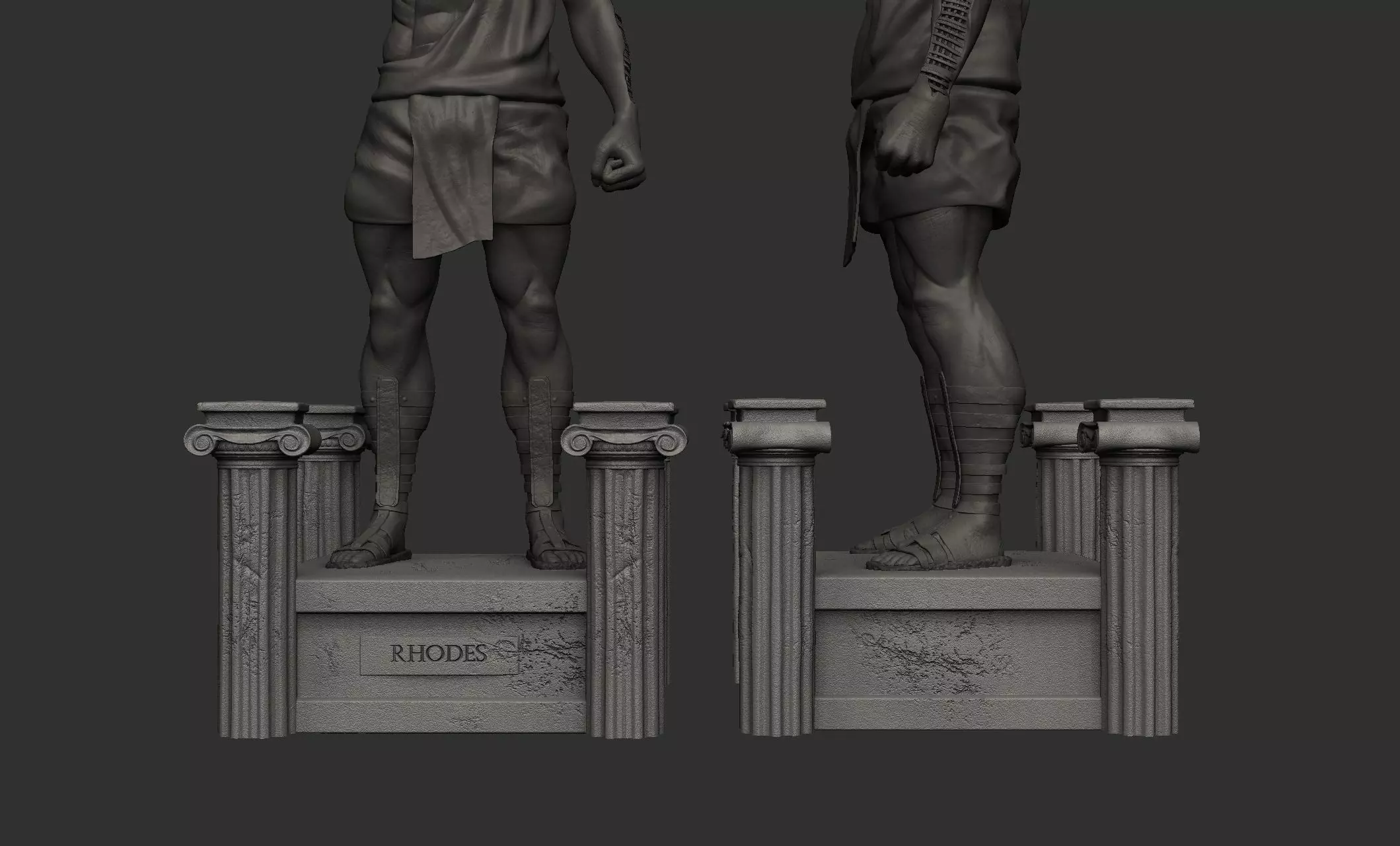 Colossus Of Rhodes Statue 3D print model_1