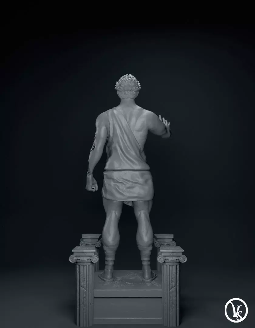 Colossus Of Rhodes Statue 3D print model_4