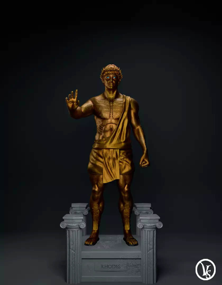 Colossus Of Rhodes Statue 3D print model_0