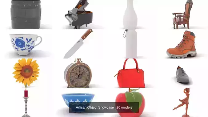 Artisan Object Showcase 3D Model Collection