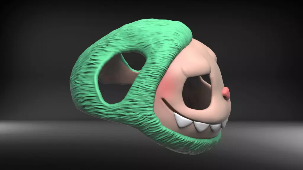 The Monster Head for your cat STL for 3D print model_1