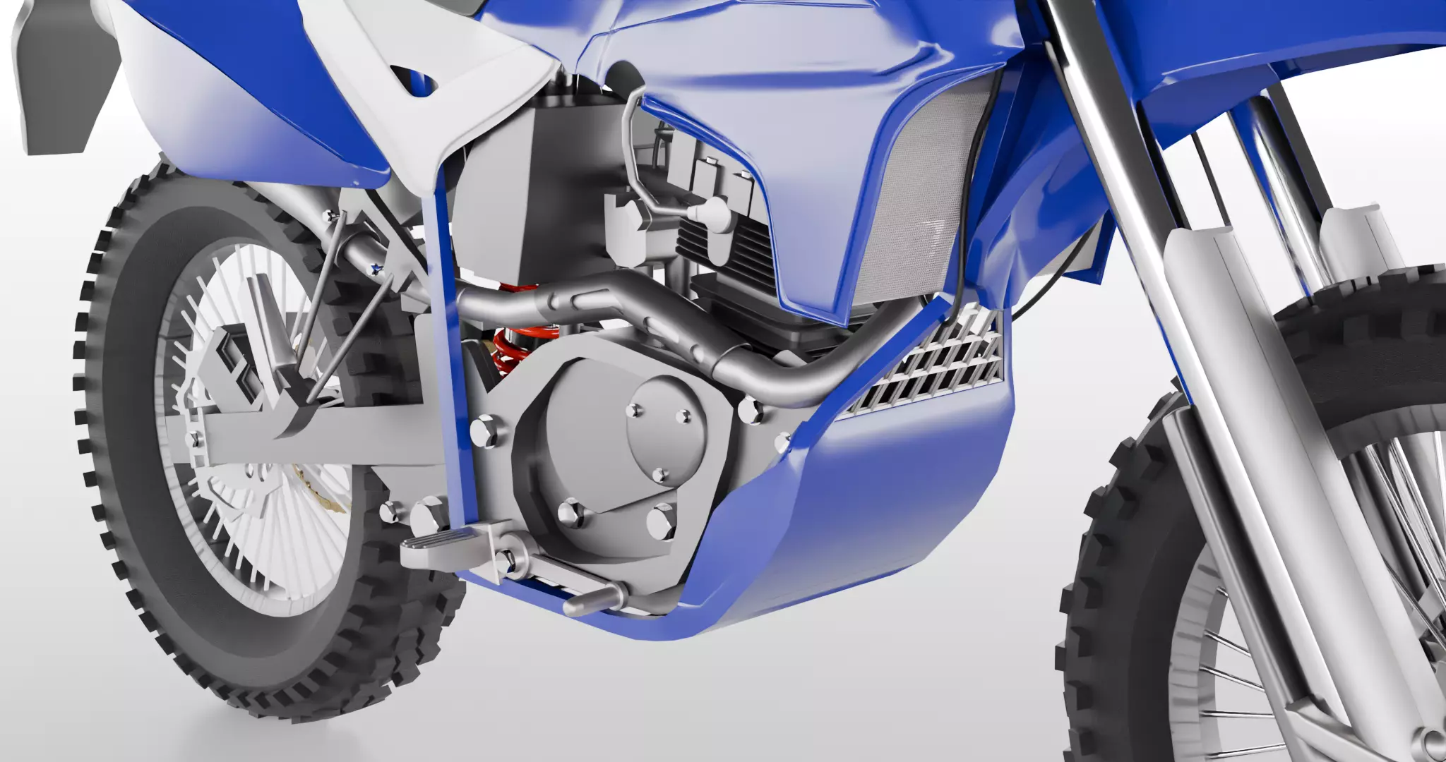 Enduro MotorBike Dirtbike 3D model_16