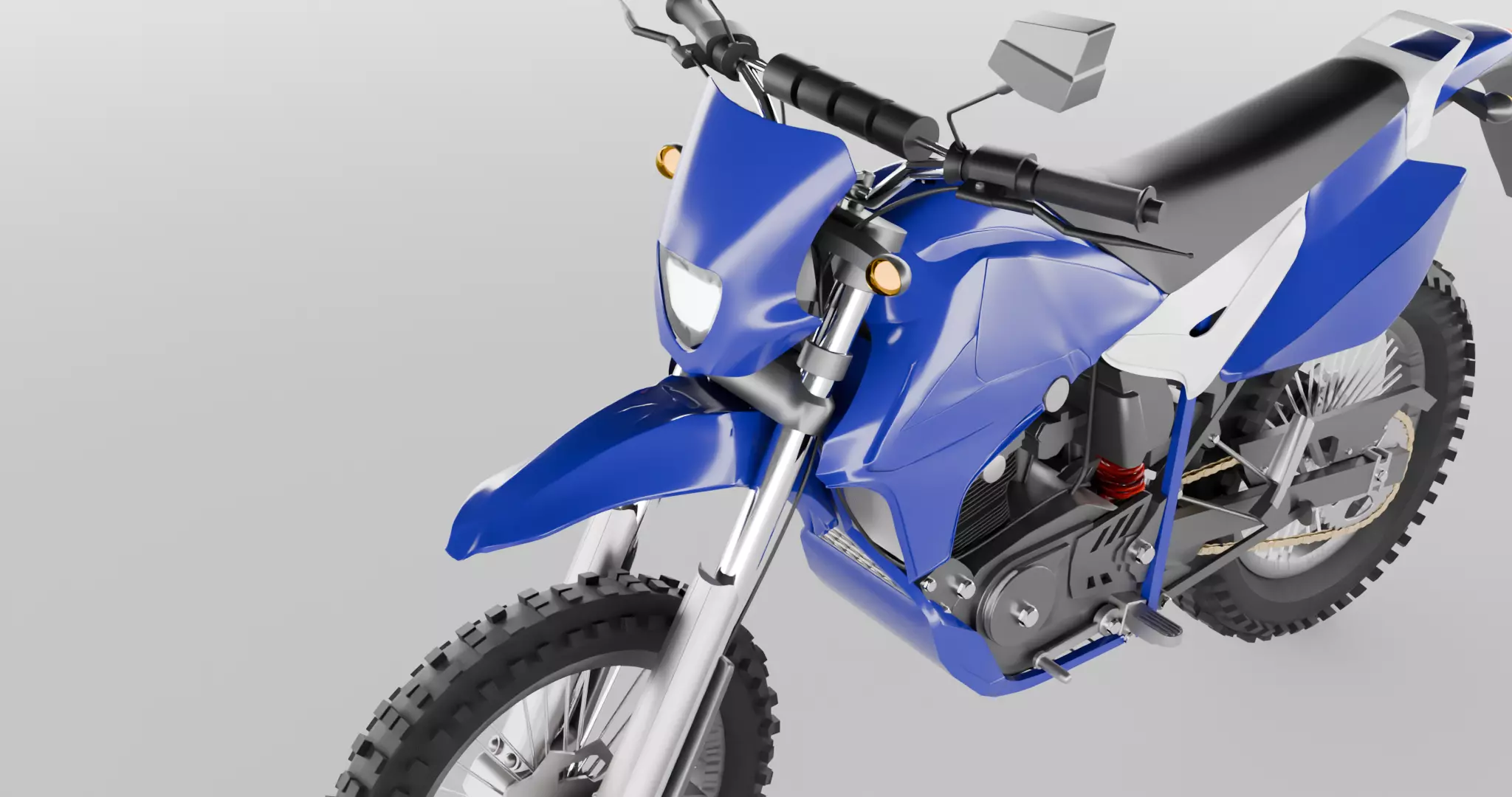 Enduro MotorBike Dirtbike 3D model_11